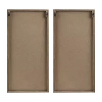 Madison Park Birch Palms Two-Tone Wood Panel 2-pc. Wall Art Sets