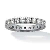 DiamonArt® 3.5MM 2 CT. T.W. White Cubic Zirconia Sterling Silver Round Band