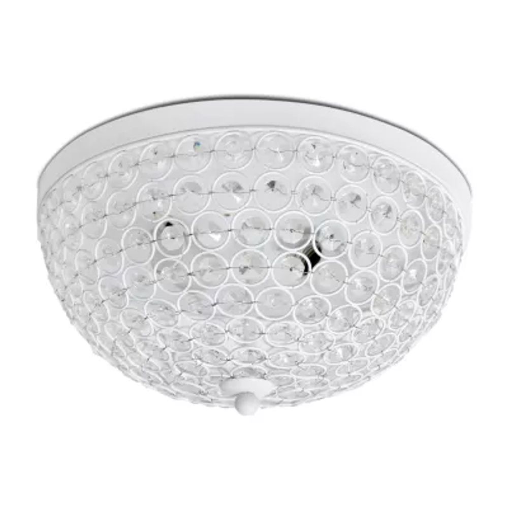 Elegant Designs 2 LT Elipse Crystal Flush Mount