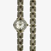 Elgin Womens Two Tone 2-pc. Watch Boxed Set Eg17011st