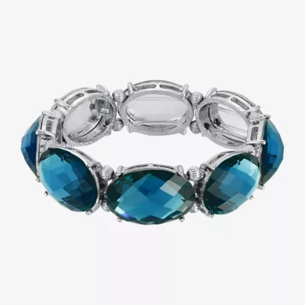 1928 Silver Tone Stretch Bracelet