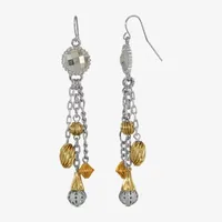 1928 Two-Tone Drop Earrings