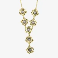 1928 18 Inch Link Flower Y Necklace