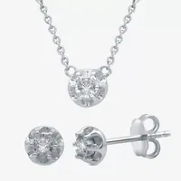 Diamond Accent Natural White Diamond Sterling Silver 2-pc. Jewelry Set