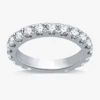 2 CT. T.W. Mined White Diamond 14K White Gold Wedding Band