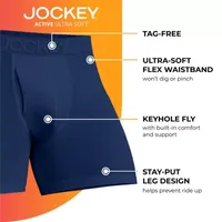 Jockey Men's Chafe Proof Pouch Ultra Soft Modal 6 Boxer Brief 2xl