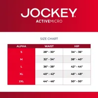 Jockey Active Microfiber Mens 3 Pack Boxer Briefs