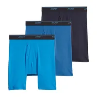 Jockey Staycool Mens 3 Pack Long Leg Boxer Briefs