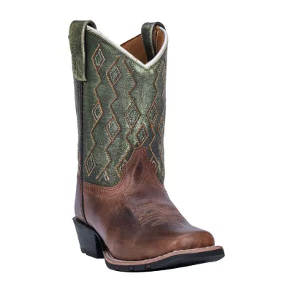 Dan Post Girls Teddy Stacked Heel Cowboy Boots