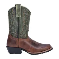 Dan Post Girls Teddy Stacked Heel Cowboy Boots