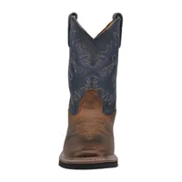 Dan Post Little & Big  Boys Brantley Block Heel Cowboy Boots