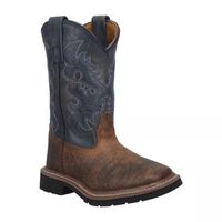 Dan Post Little & Big  Boys Brantley Block Heel Cowboy Boots