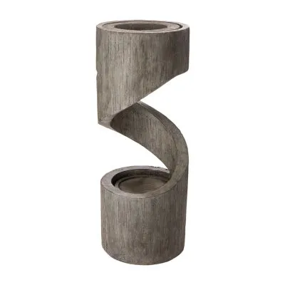 Glitzhome 31.25" Polyresin Curving Outdoor Fountains