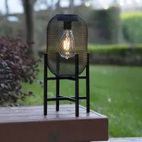 Glitzhome 14.25" Solar Powered Outdoor Lantern