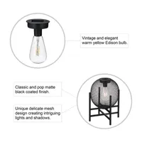 Glitzhome 11.5" Solar Powered Outdoor Lantern