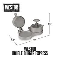 Weston Double Express Hamburger Press