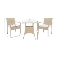 Laban 3-pc. Bistro Set