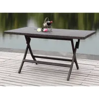 Dilettie Patio Folding Table