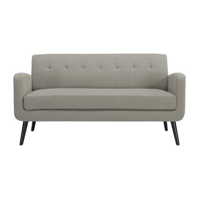Kingston Mid Century Modern Sofa with Espresso Legs