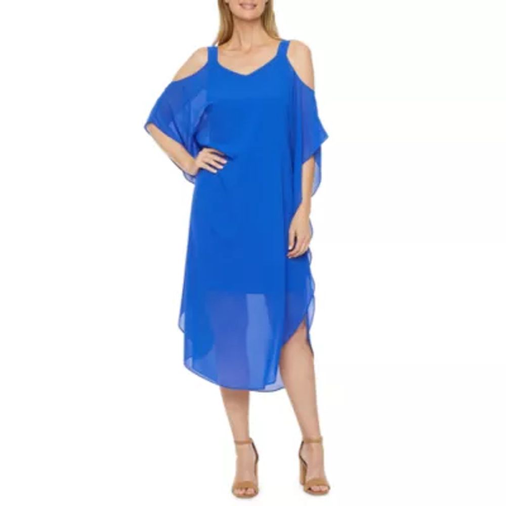 Robbie Bee Short Sleeve Cold Shoulder Shift Dress | Fairlane Town Center