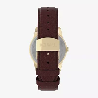 Timex Easy Reader Mens Brown Leather Strap Watch Tw2v68900jt