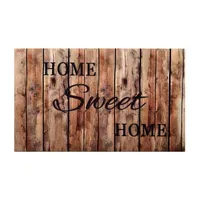 Achim Farmhouse Plank Rubber 18"X30" Doormat