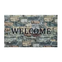 Achim Welcome Stone Rubber 18"X30" Doormat