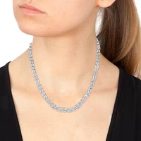 Effy  Womens 1/3 CT. T.W. Natural Diamond Sterling Silver Tennis Necklaces