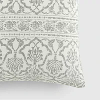 Casual Comfort Antique Floral Cotton Square Throw Pillow