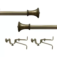 Camino ¾" Adjustable Curtain Rod with Fairmont Finial