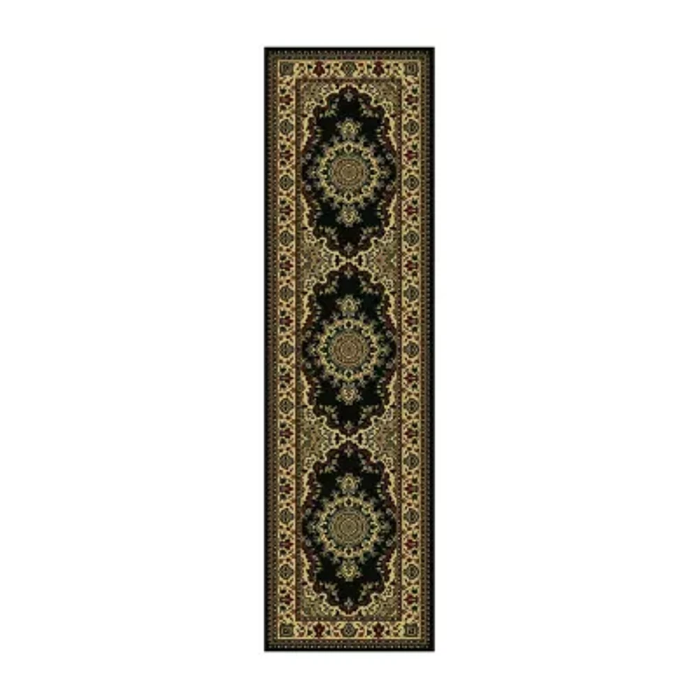 Radici Castello Cora Traditional Medallion 26"X91" Indoor Rectangular Runner