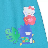 Hello Kitty And Friends Summer Vacation French Terry Skort Womens High Rise Skort-Juniors