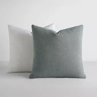 Casual Comfort Solid 2pk Square Throw Pillow