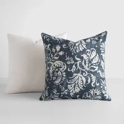 Casual Comfort Distressed Floral 2pk 2-pc. Square Throw Pillows