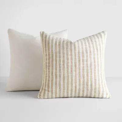 Casual Comfort Bengal Stripe Yarn Dyed 2pk 2-pc. Square Throw Pillows