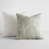 Casual Comfort Willow Cotton 2pk Square Throw Pillow