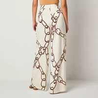 Worthington Womens High Rise Wide Leg Palazzo Pant