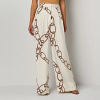 Worthington Womens High Rise Wide Leg Palazzo Pant