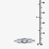 Love Lives Forever Round 1/2 CT.T.W. Natural Diamond 3-Stone Engagement Ring 10K or 14K Gold