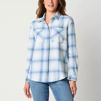 a.n.a Womens Long Sleeve Blouse