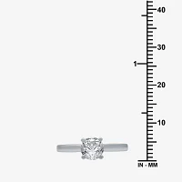 (G / SI2) Womens 1 CT. Lab-Grown White Diamond 14K Gold Round Solitaire Engagement Ring