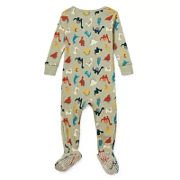 Okie Dokie Baby Boys Footed Long Sleeve One Piece Pajama