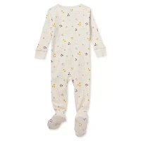 Okie Dokie Baby Girls Footed Long Sleeve One Piece Pajama