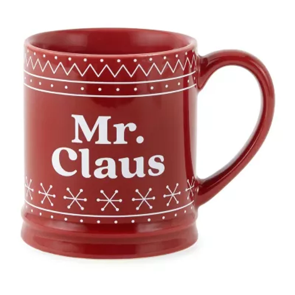 North Pole Trading Co. Holiday Mr. Claus Coffee Mug