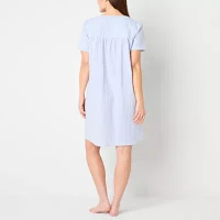 Adonna Womens Short Sleeve Knee Length Robe