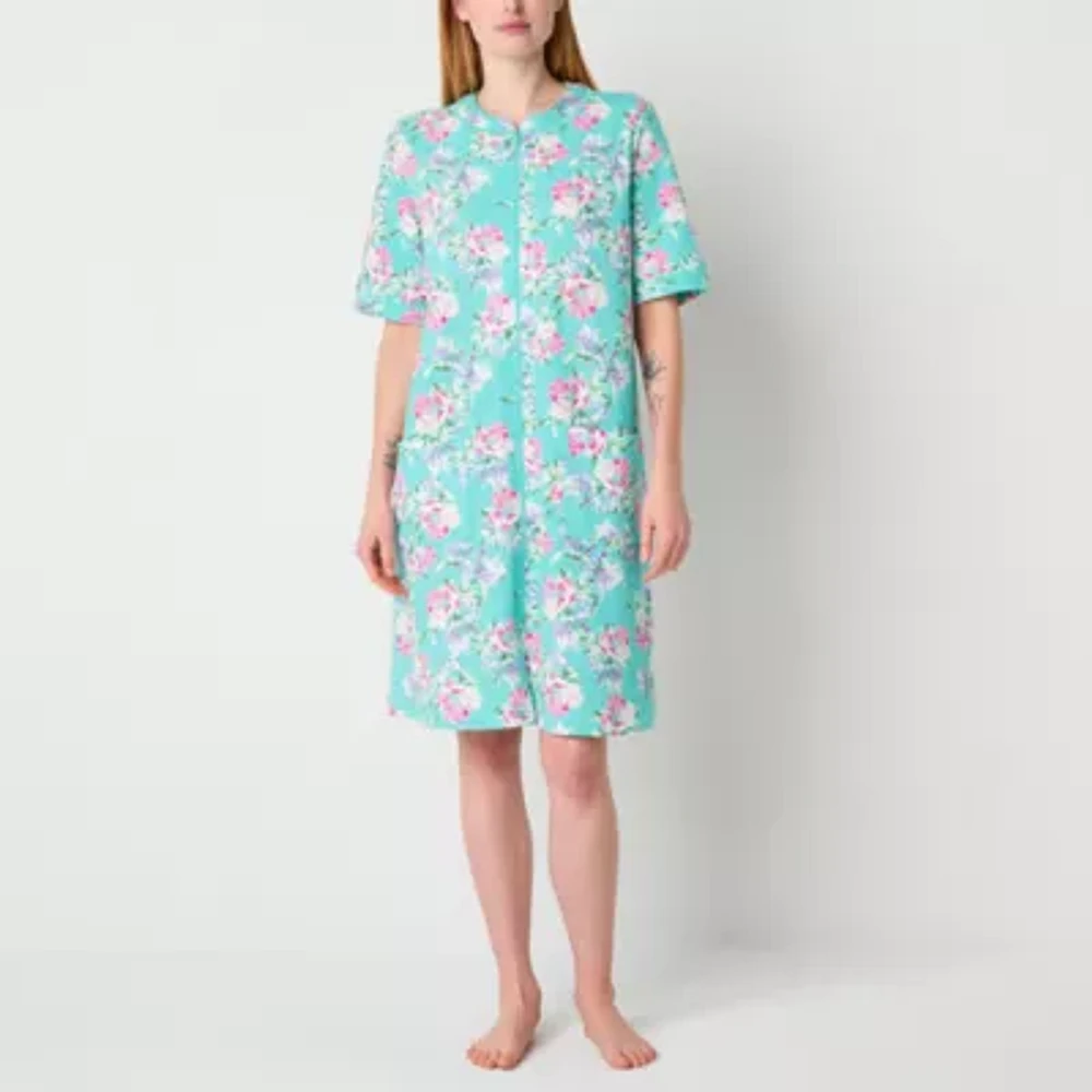 Adonna Womens Short Sleeve Long Length Robe