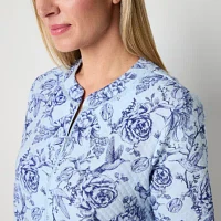 Adonna Womens Short Sleeve Long Length Robe