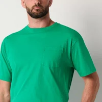 St. John's Bay Mens Short Sleeve Crew Neck Pajama Top