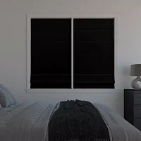 Sun Zero Morin Cordless 100% Blackout Roman Shades