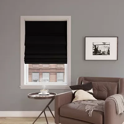 Sun Zero Morin Cordless 100% Blackout Roman Shades